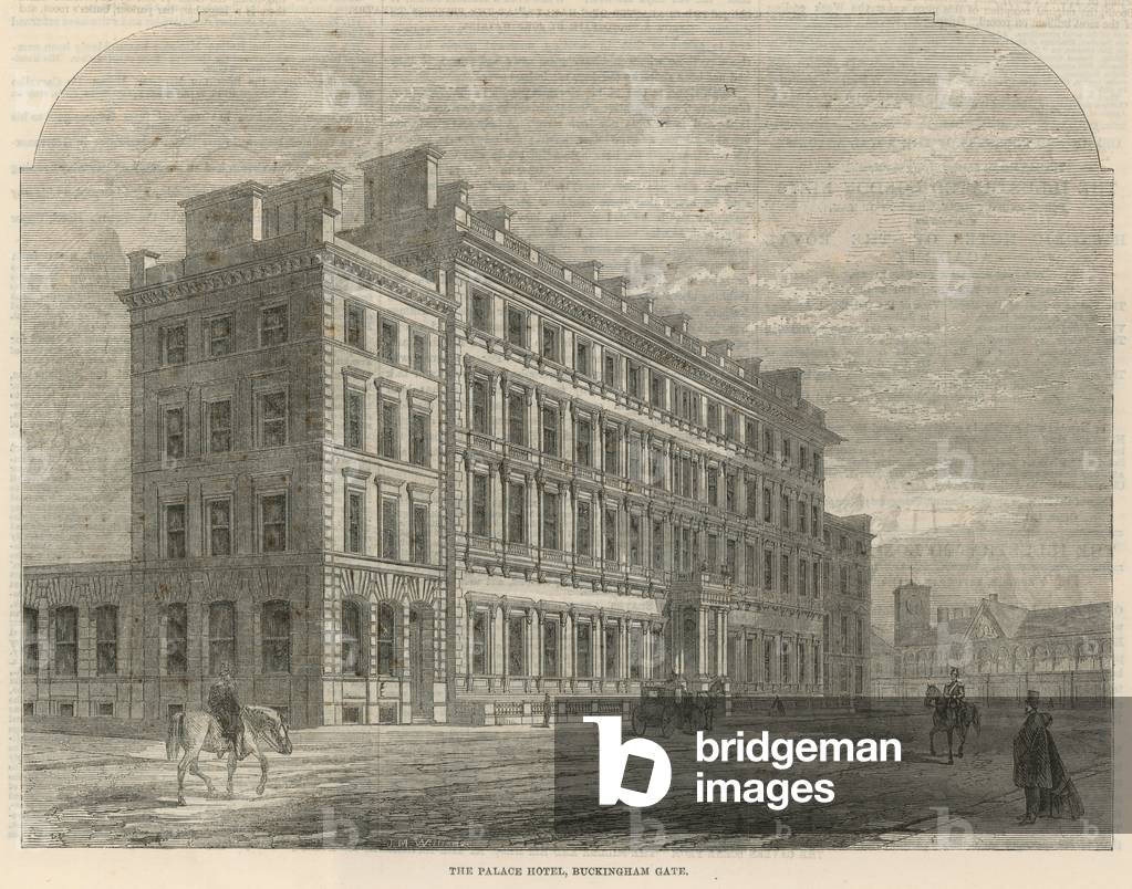 The Palace Hotel, Buckingham Gate (engraving)