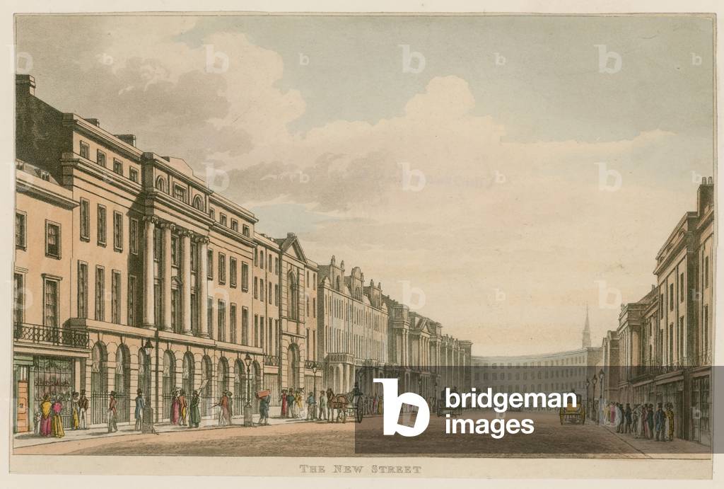 Regent Street, London (coloured engraving)