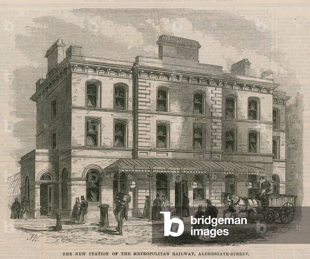 The new station of the Metropolitan Railway (engraving)