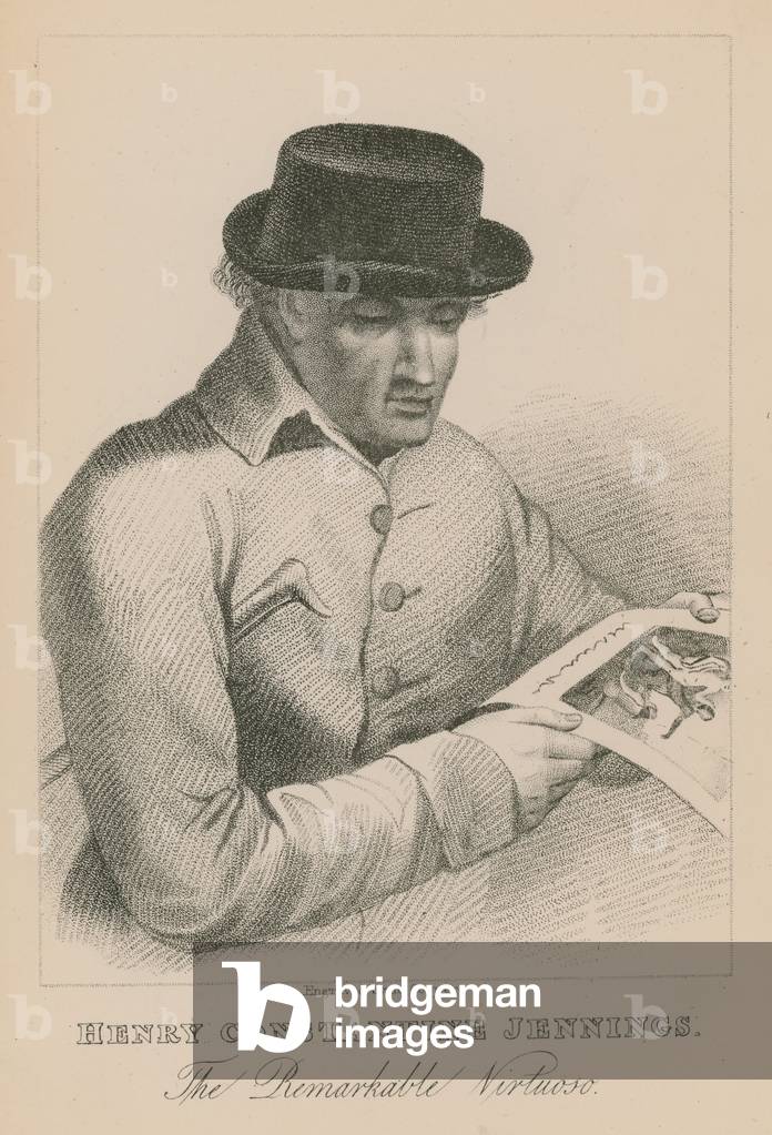 Henry Constantine Jennings, the remarkable virtuoso (engraving)