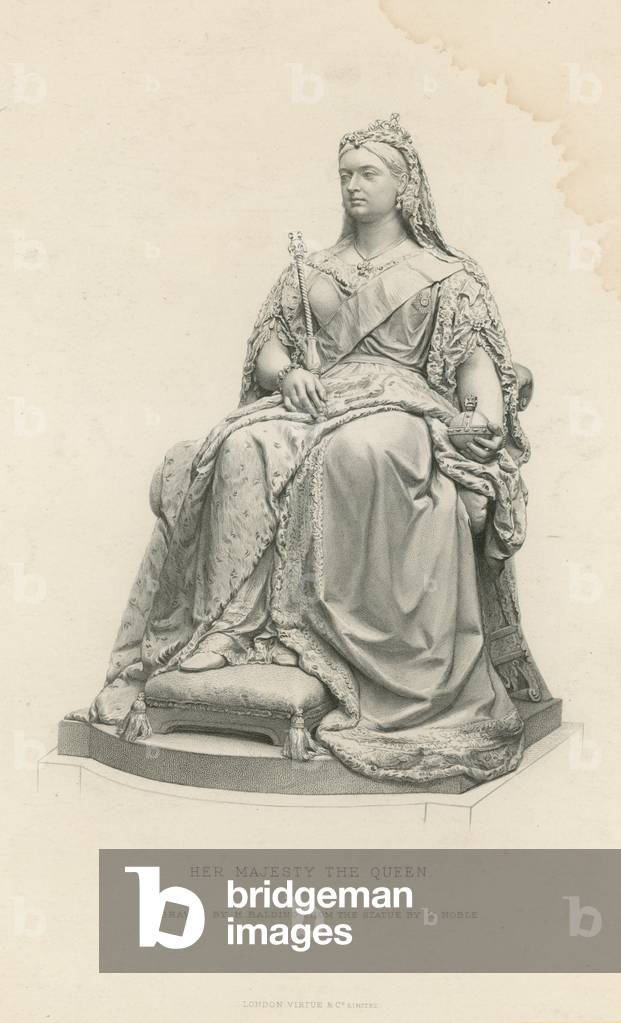 Statue of Her Majesty The Queen (engraving)