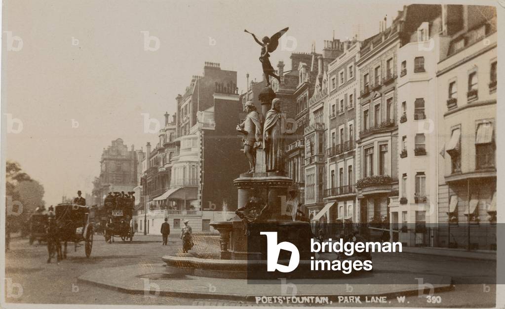 Poets' Fountain, Park Lane, London (photo)