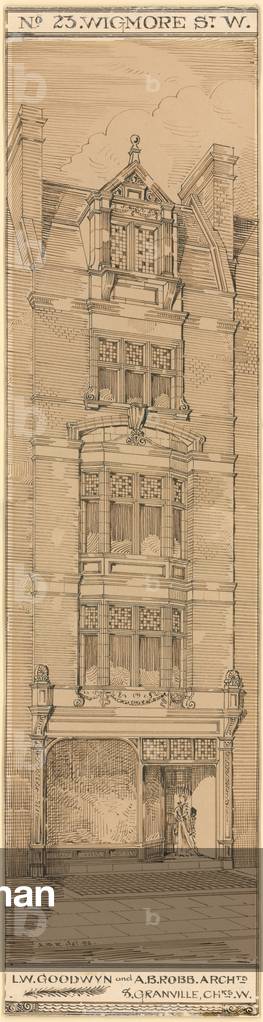 No 23 Wigmore Street, London (ink on paper)