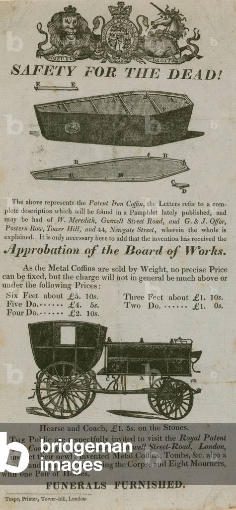 Safety for the Dead! (engraving)