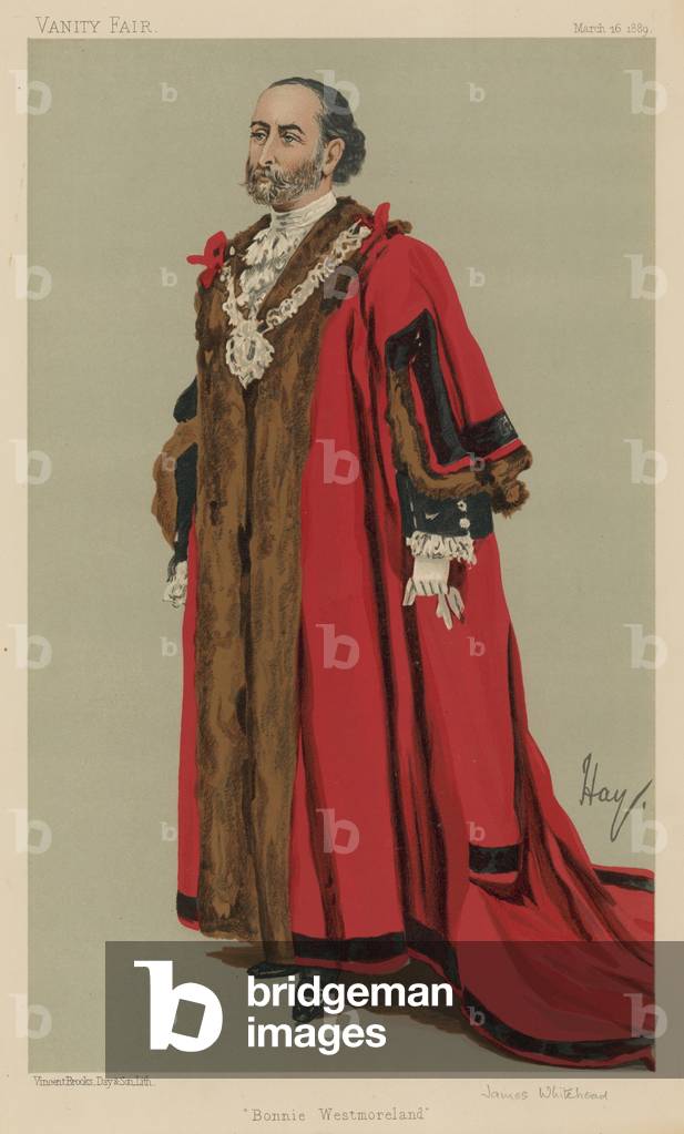 The Right Honourable James Whitehead (colour litho)