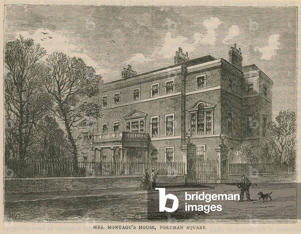 Mrs Montagu's House, Portman Square, London (engraving)