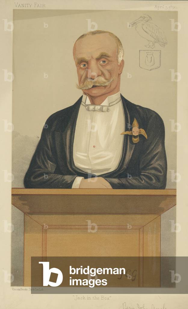 Mr Bernard John Angle (colour litho)