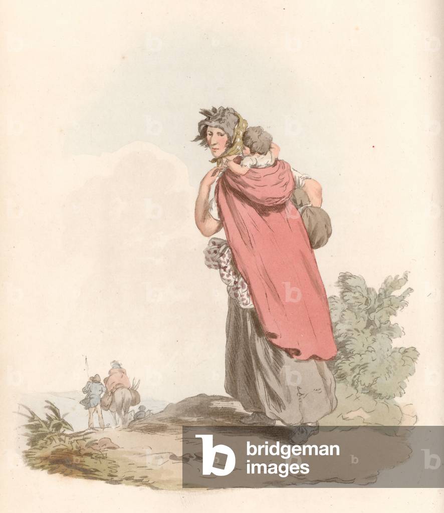 Gipsy (coloured engraving)