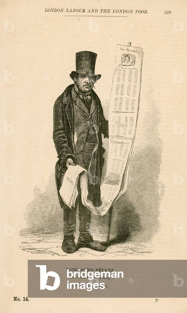 Long-Song Seller (engraving)