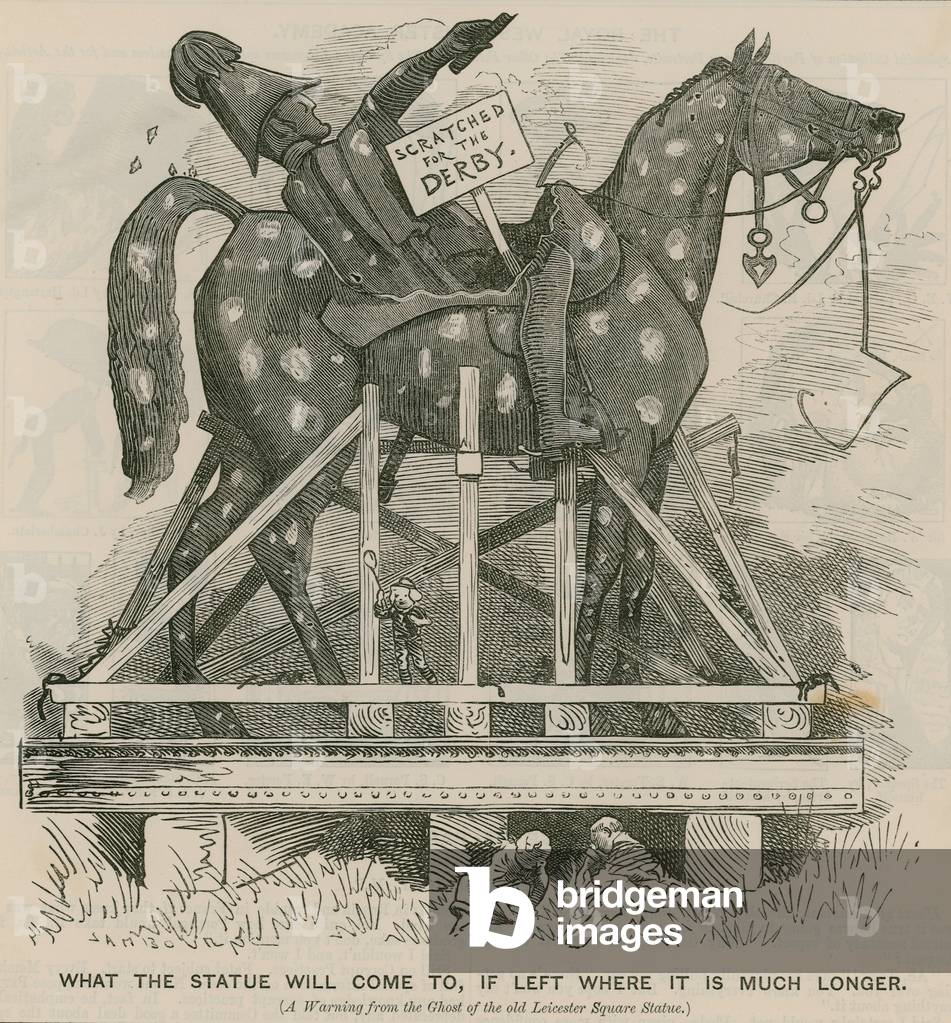 What the statue will come to if left where it is much longer (engraving)