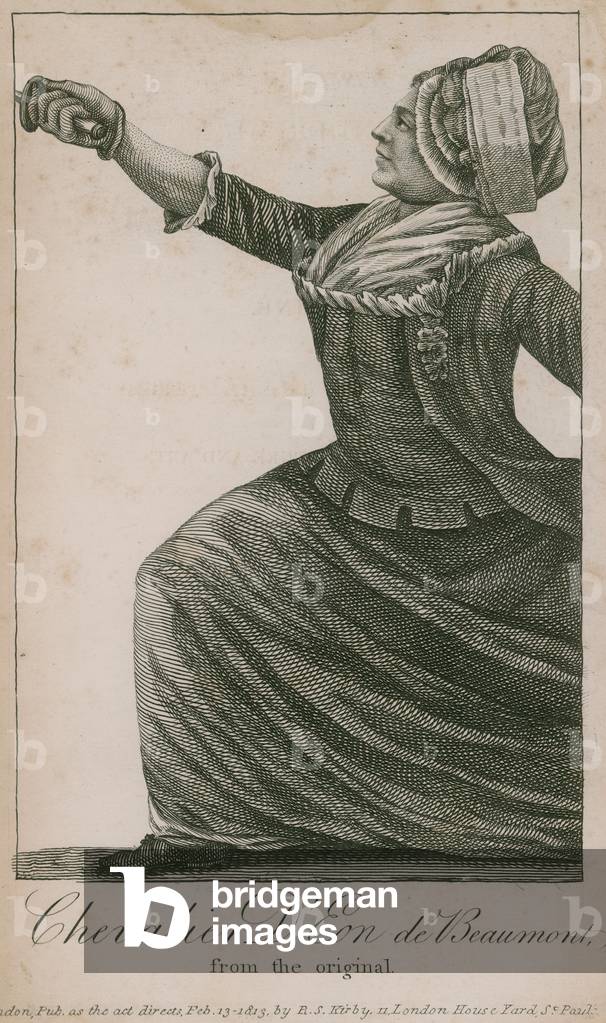 Chevalier D'Eon de Beaumont (engraving)