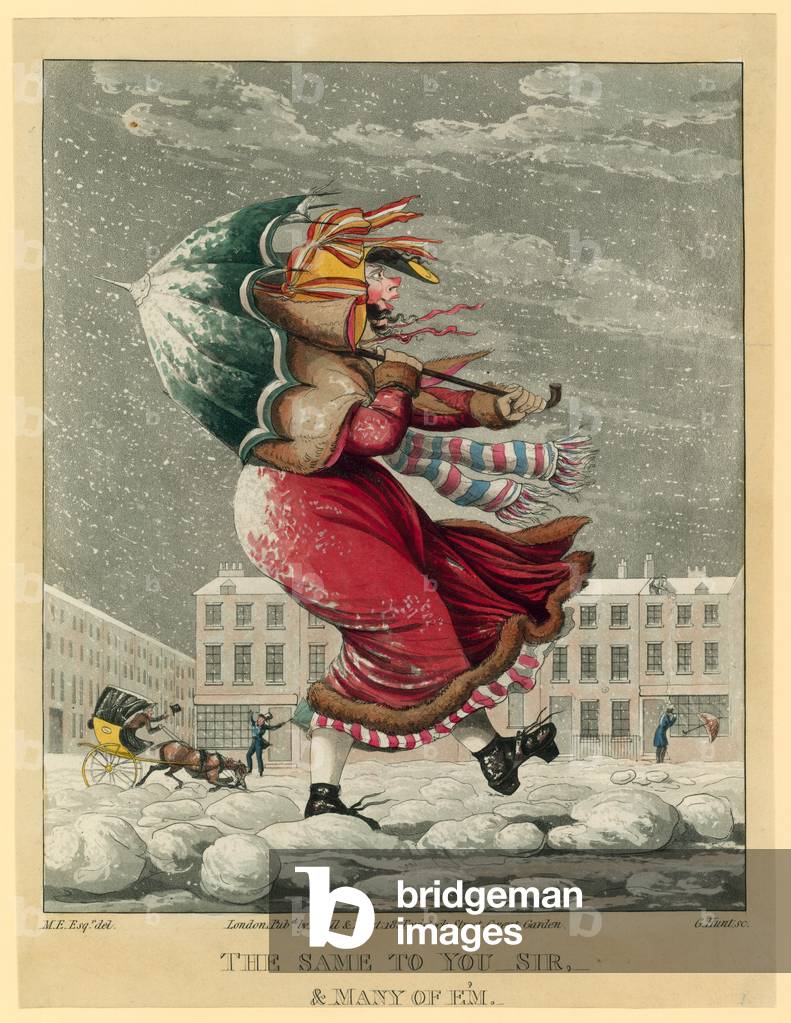 The same to you, sir, and many of 'em (coloured engraving)