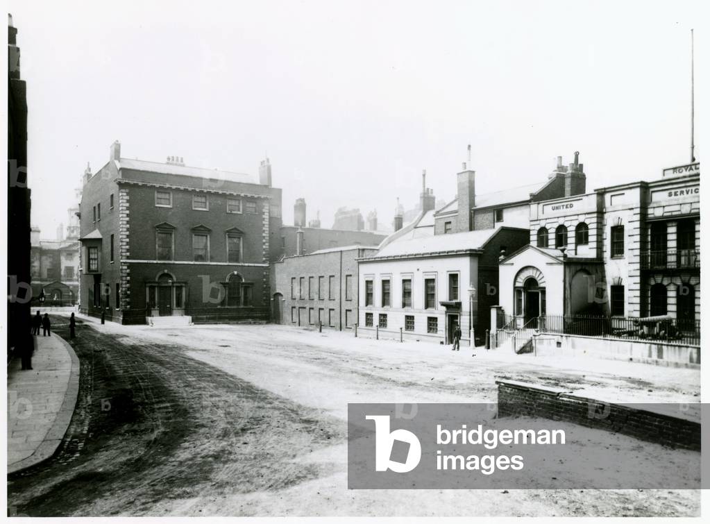 Whitehall Court or Yard, Vanbrugh House, demolished 1898 (photo)