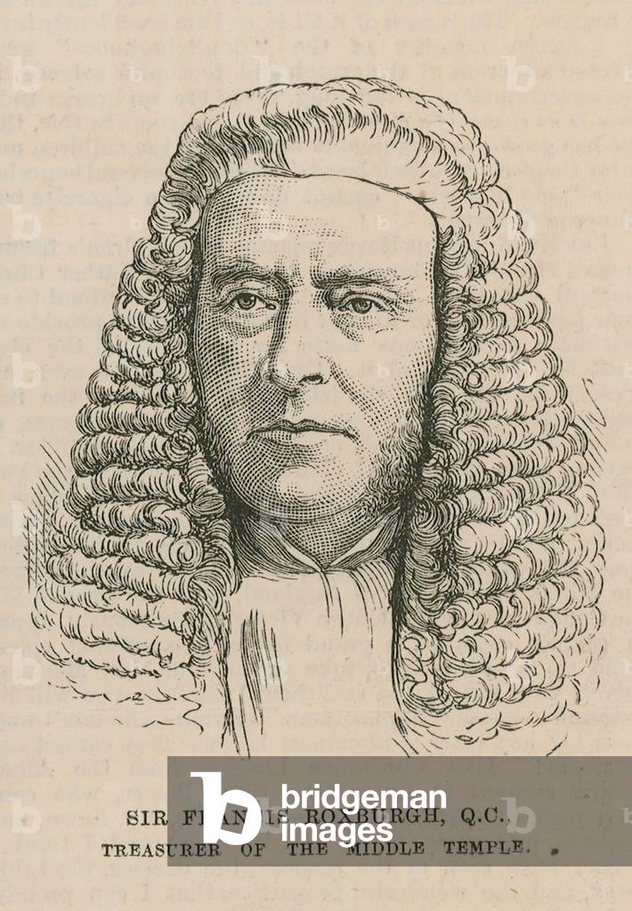 Sir Francis Roxburgh, Treasurer of the Middle Temple (engraving)