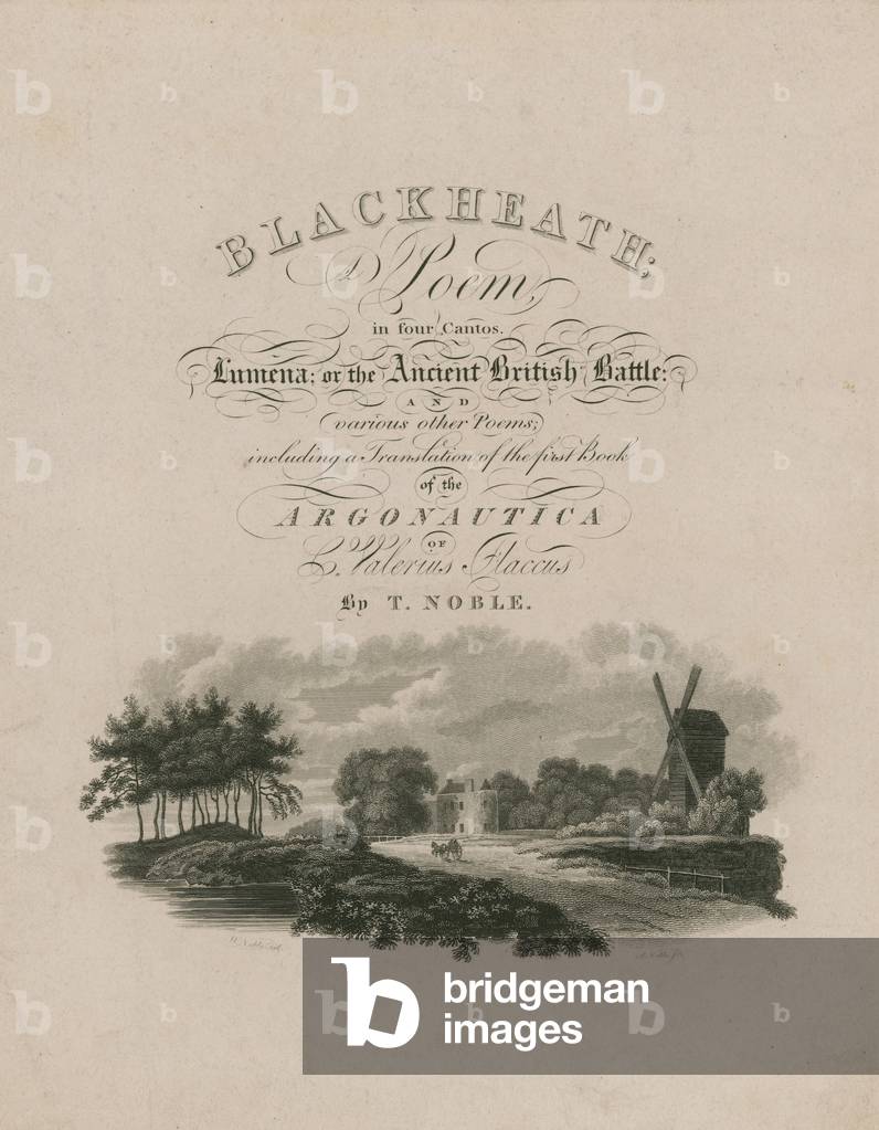 Title page for Blackheath (engraving)