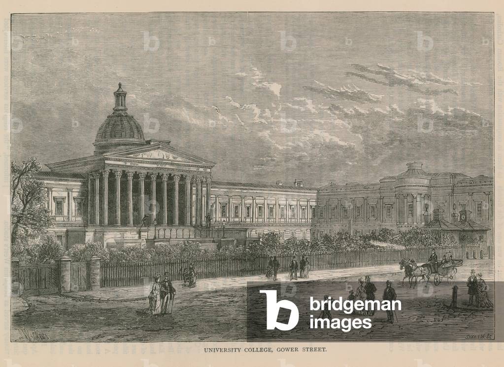 University College on Gower Street (engraving)