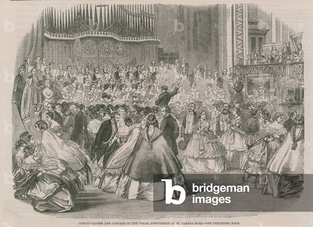 Vocal Association at St James's Hall (engraving)