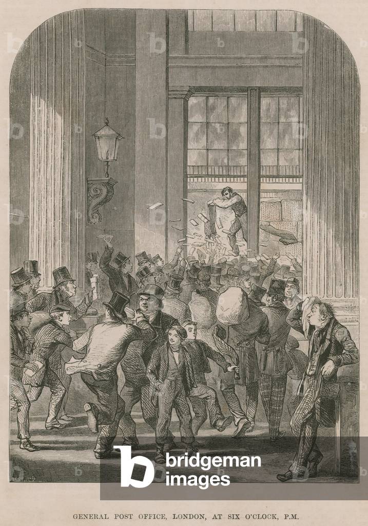 General Post Office at six o'clock (engraving)