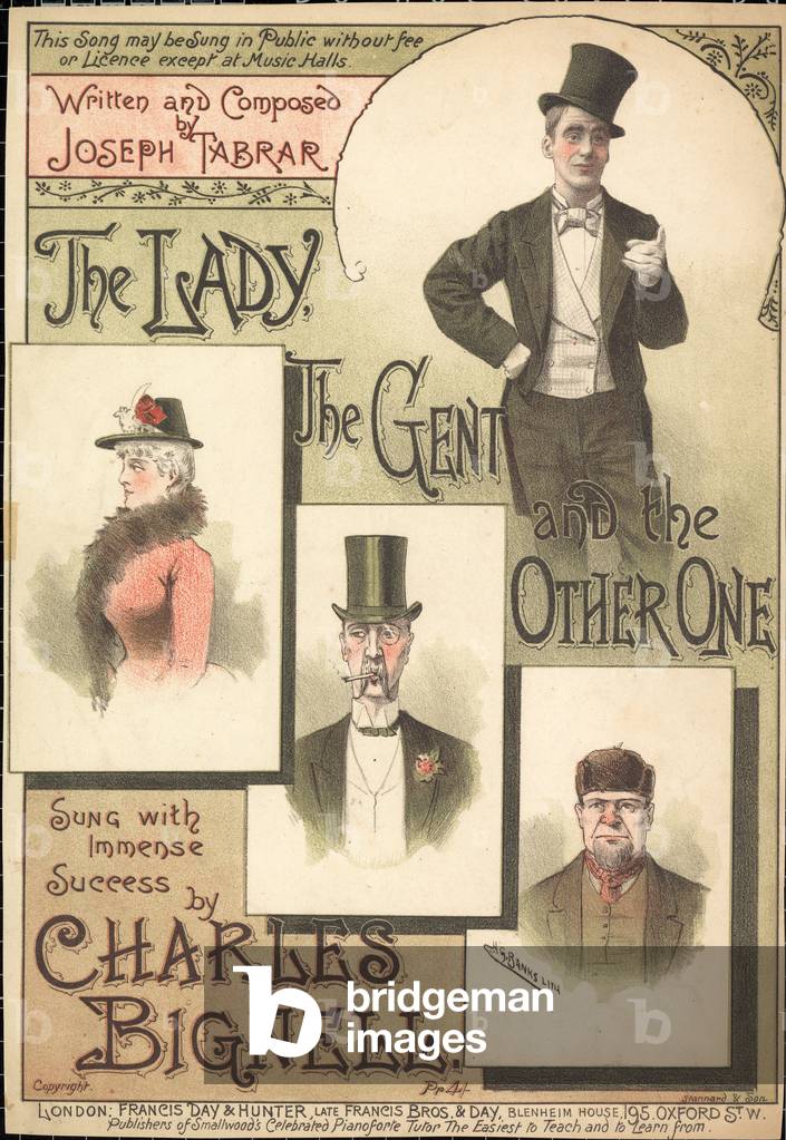 The Lady, the Gent and the Other One (colour litho)
