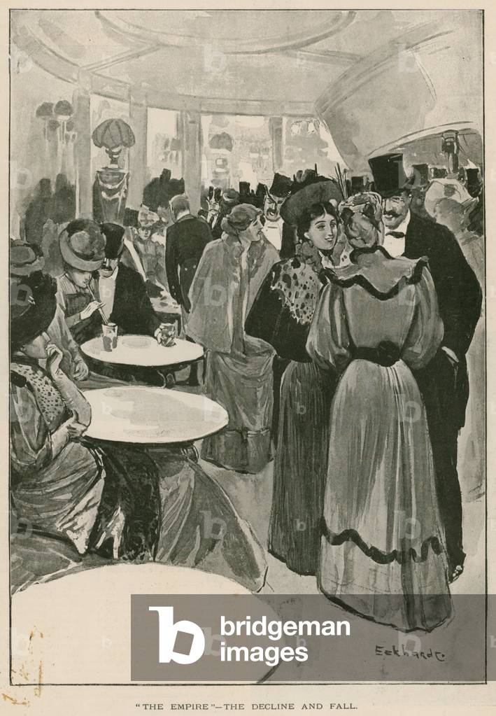 The Empire Theatre, Leicester Square, London (engraving)