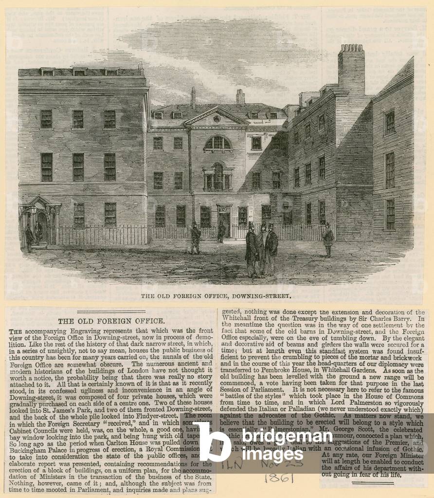 The Old Foreign Office, Downing Street (engraving)