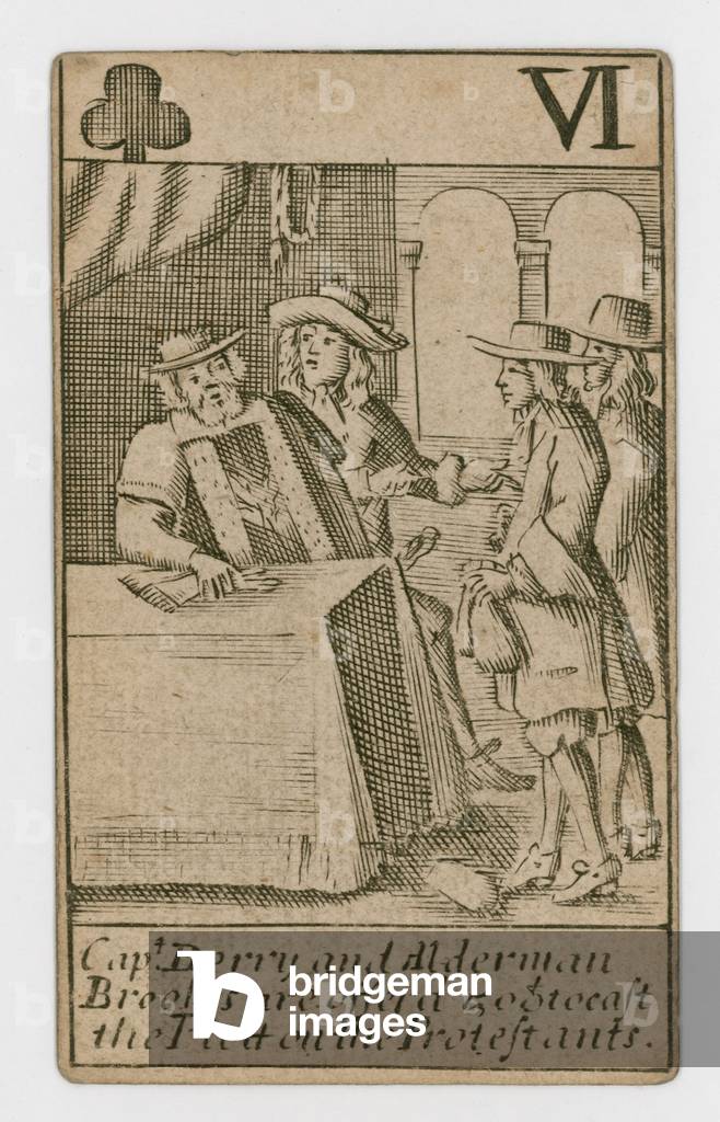 Popish Plot playing card (engraving)