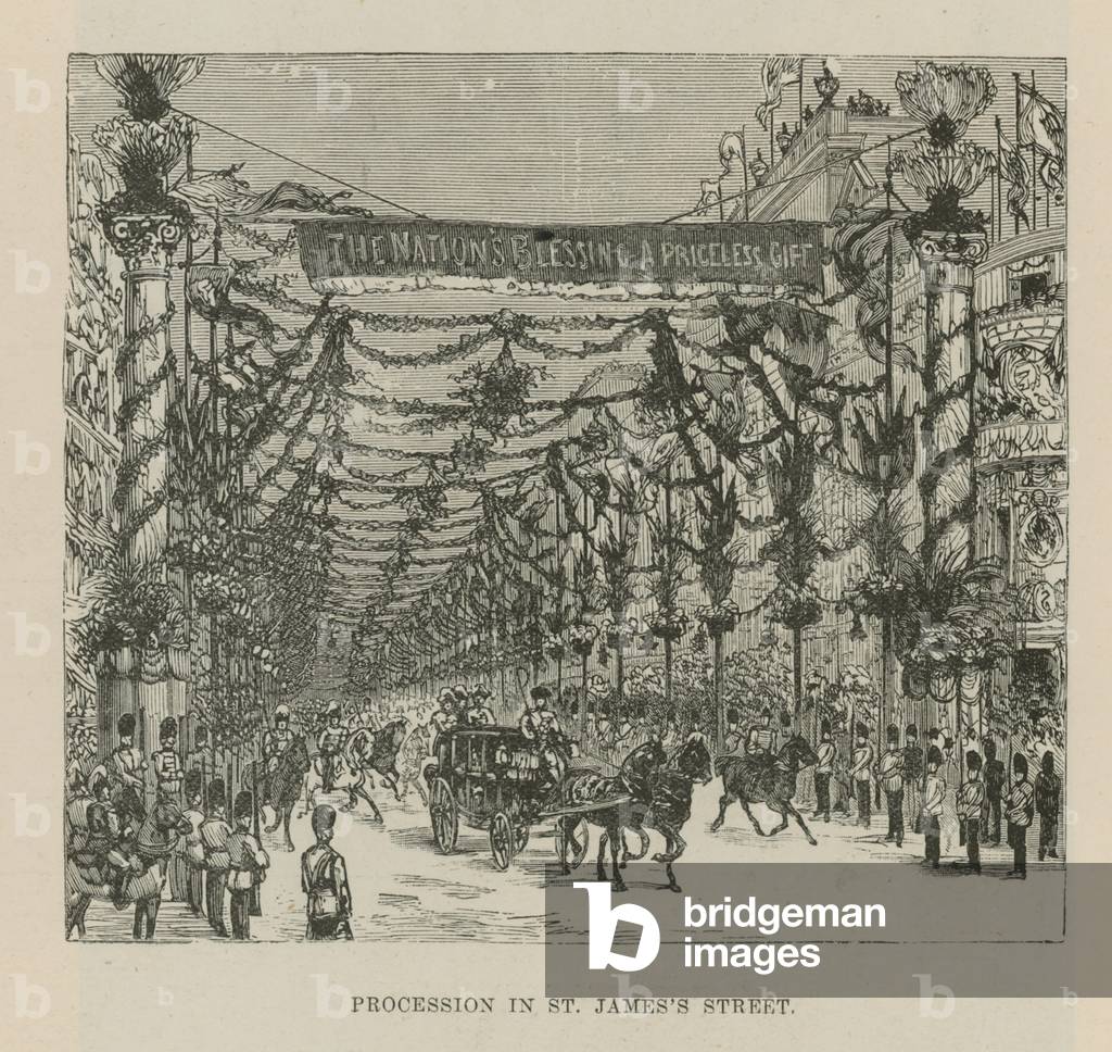 Procession in St James's Street (engraving)