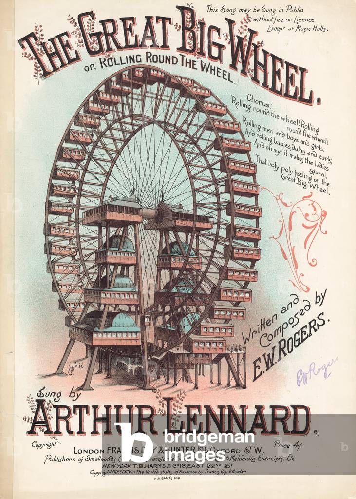 The Great Big Wheel (colour litho)