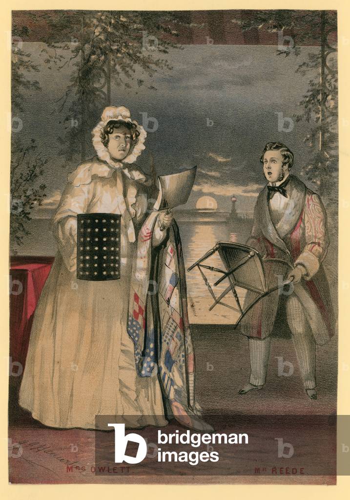 Mrs Owlett amd Mr Reede (colour litho)
