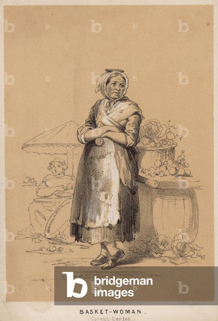 Basket woman of Covent Garden (engraving)
