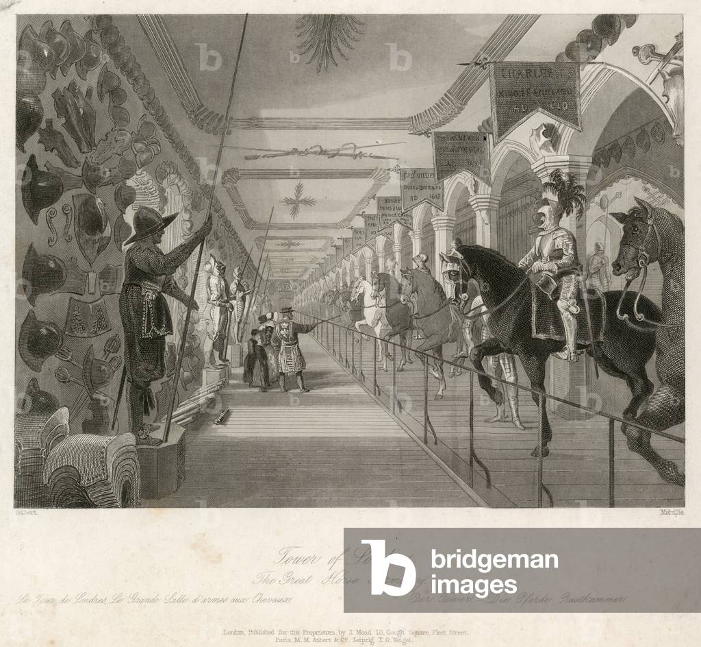 The Great Horse Armoury at the Tower of London (engraving)