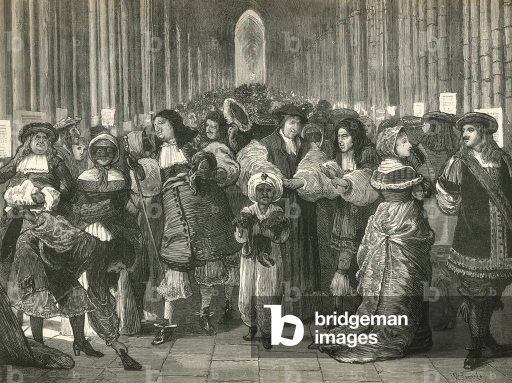 Paul's Walk in the reign of King Charles II (engraving)