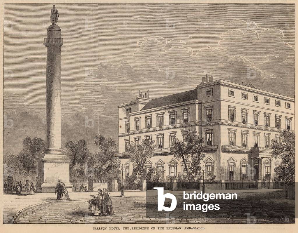 Carlton House, the residence of the Prussian Ambassador (engraving)