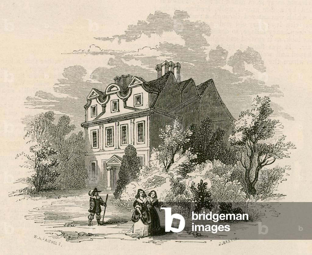 Sandford Manor House, Fulham, London, formerly the dwelling place of Nell Gwynne (engraving)