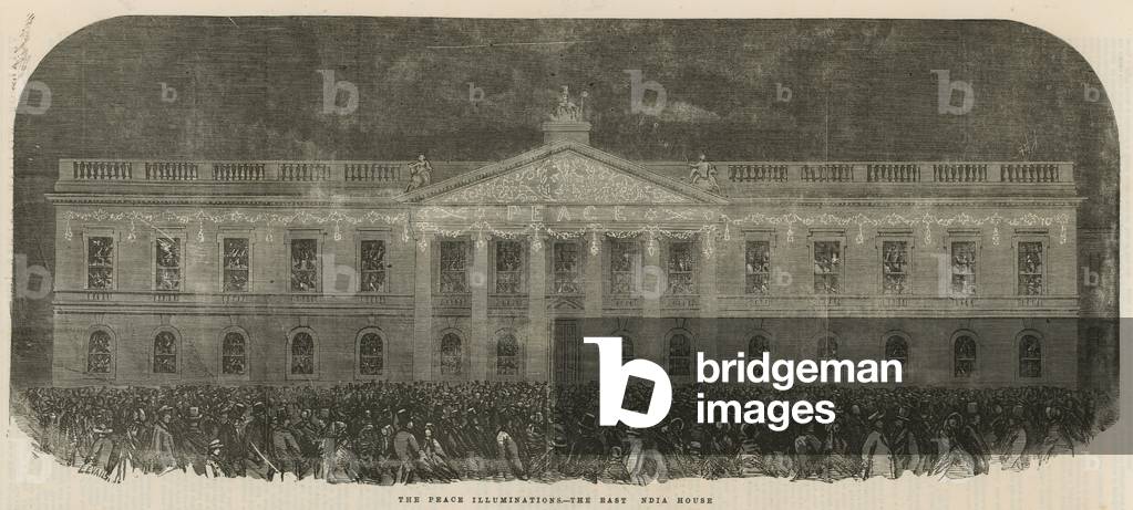Peace Illuminations at East India House (engraving)
