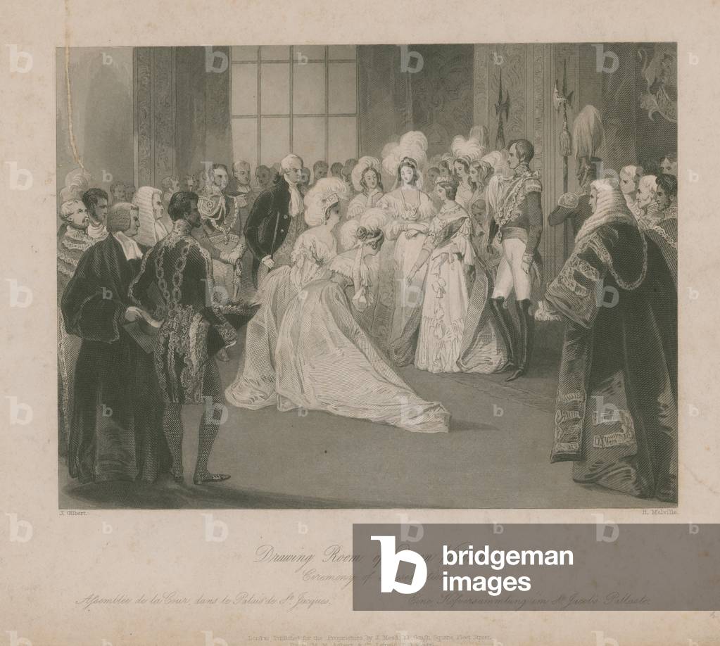 Drawing room of Queen Victoria (engraving)