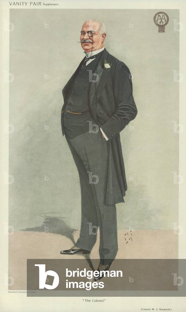 Colonel W J Bosworth (colour litho)