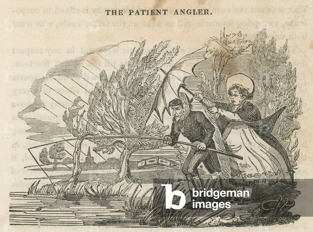 The patient angler (engraving)