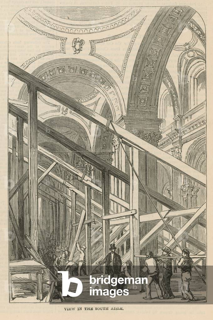 Preparations for the funeral of the Duke of Wellington (engraving)