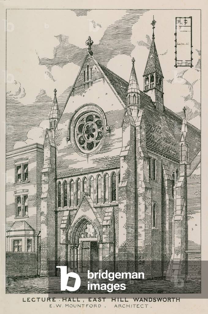 Lecture Hall in Wandsworth (engraving)