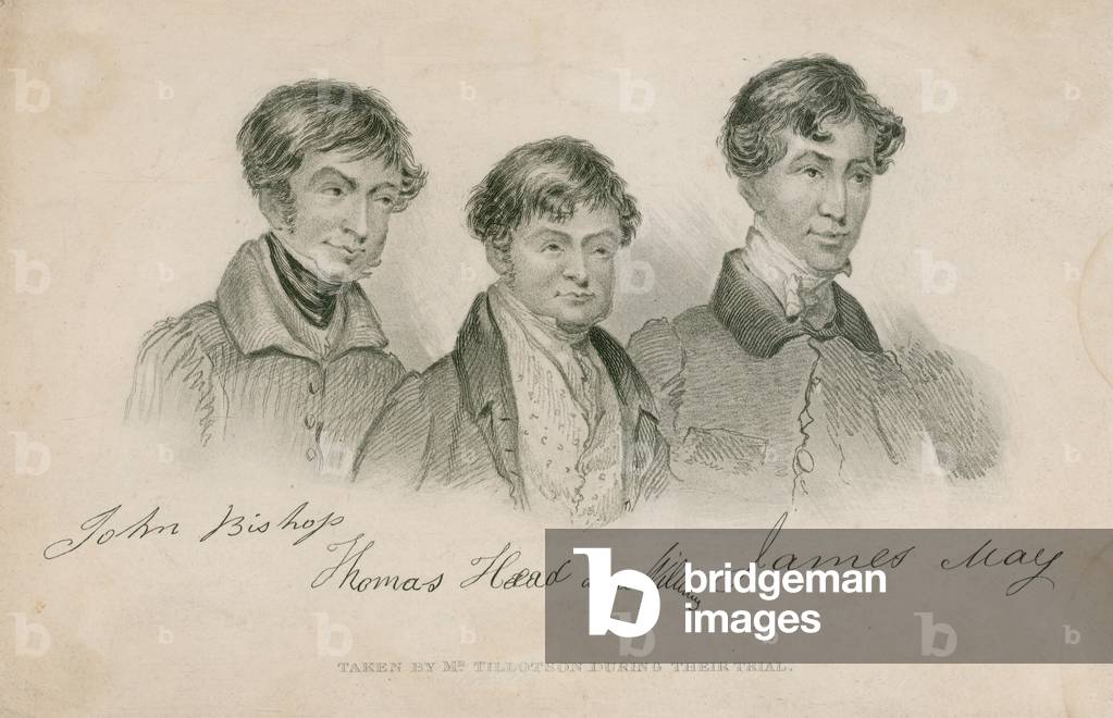 John Bishop, Thomas Head (alias Williams), James May (engraving)