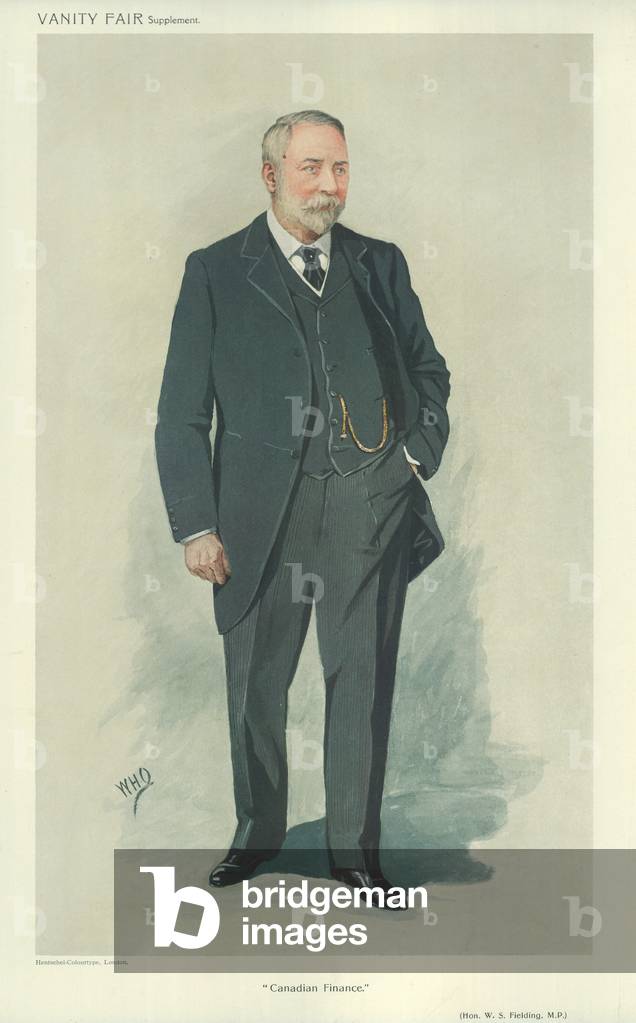 The Hon W S Fielding (colour litho)