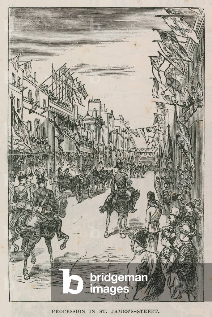 Procession in St James's Street (engraving)