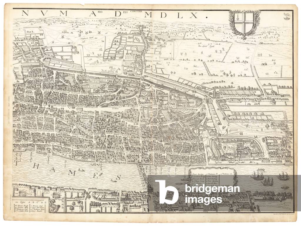 Ancient London.  East Sheet (engraving)