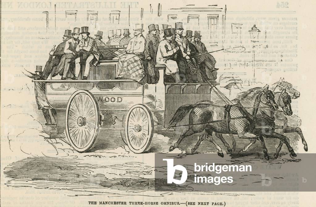 The Manchester Three-Horse Omnibus (engraving)