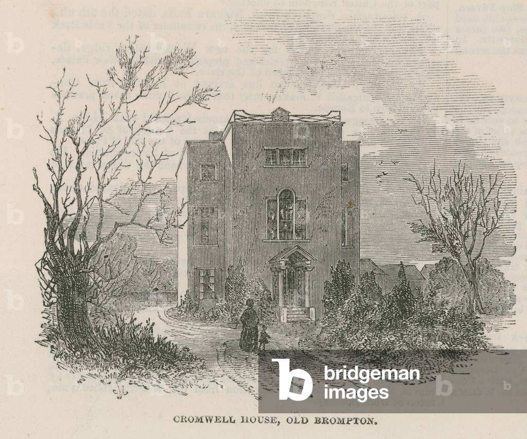 Cromwell House, Old Brompton, London (engraving)