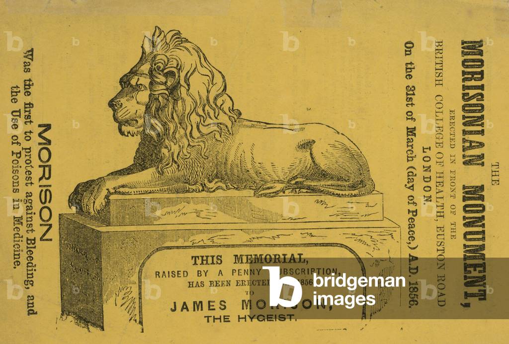 Memorial erected in 1856 to James Morison, the Hygeist (engraving)