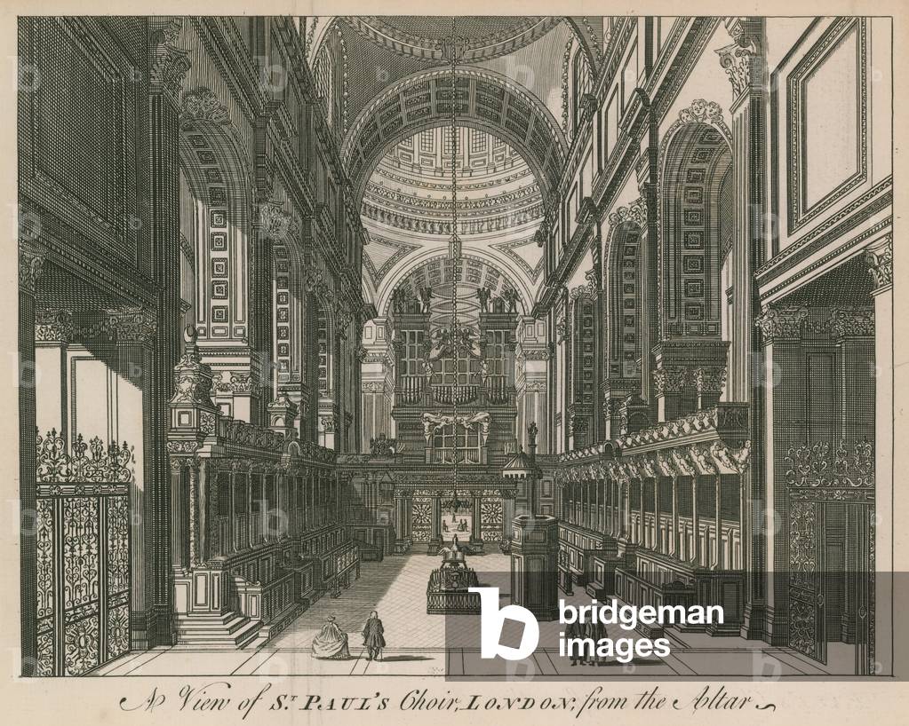 Interior of St Paul's Cathedral (engraving)