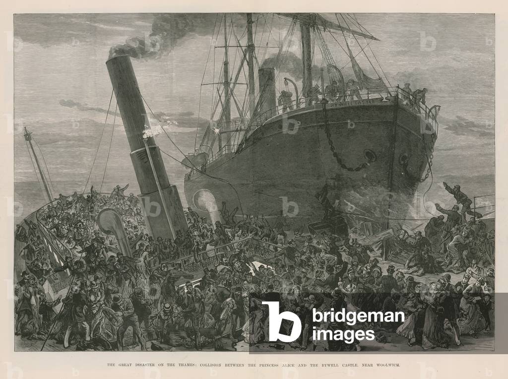 The great disaster on the Thames (engraving)