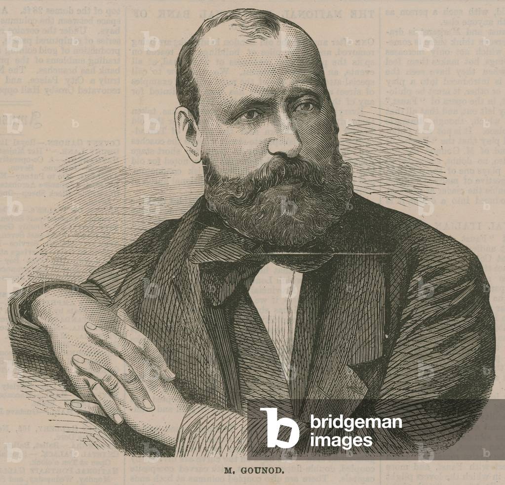 Portrait of Charles-Francois Gounod (engraving)